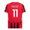 Camisola + Calções AC Milan Pulisic 11 Criança Equipamento 1ª 24/25